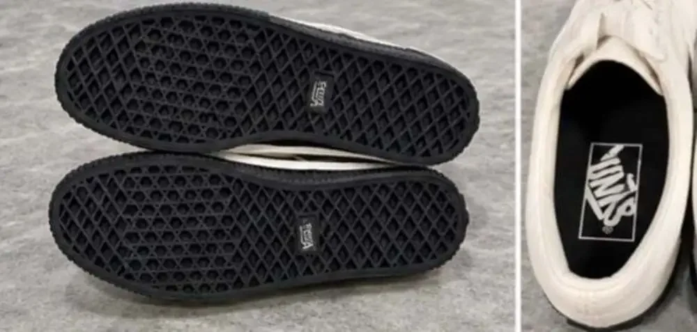 Vans Authentic Creeper Off White and Black Canvas Shoes